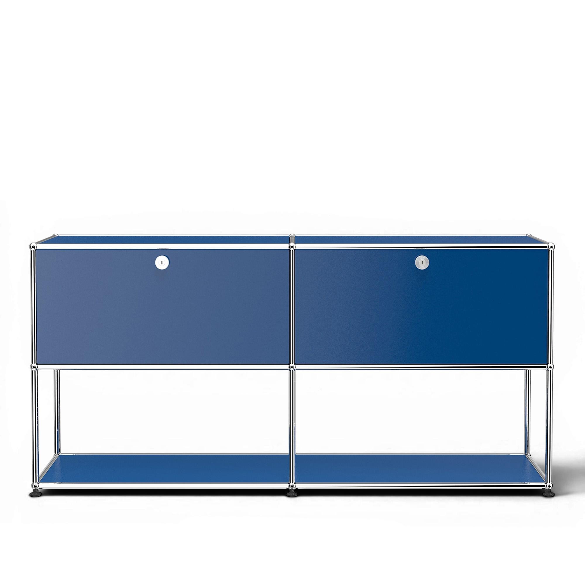 USM - USM Haller 40 Sideboard Gentian Blue - Sideboards - Fritz Haller & Paul Schärer - Blå - Metall