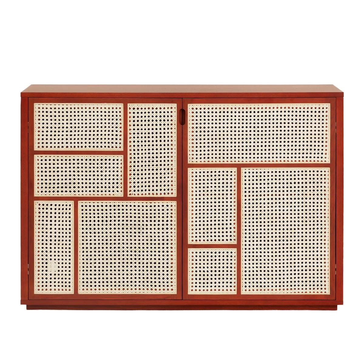 Design House Stockholm - Air sideboard Red, Cane - Skänkar och sideboards - Mathieu Gustafsson