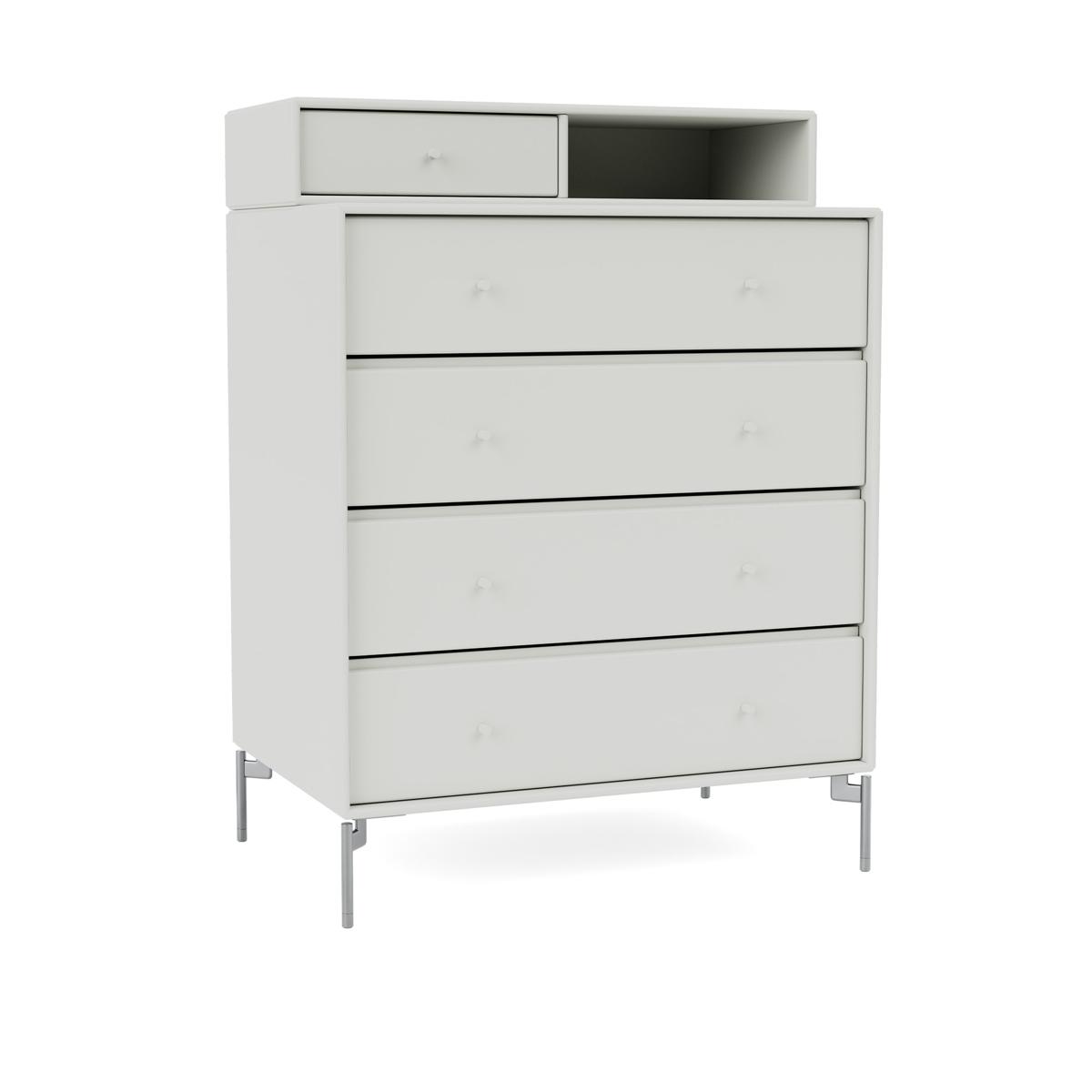 Montana - Keep Chest Of Drawers - Nordic / Matt Chrome Legs - Byråer - Peter J. Lassen - Grå - Trä