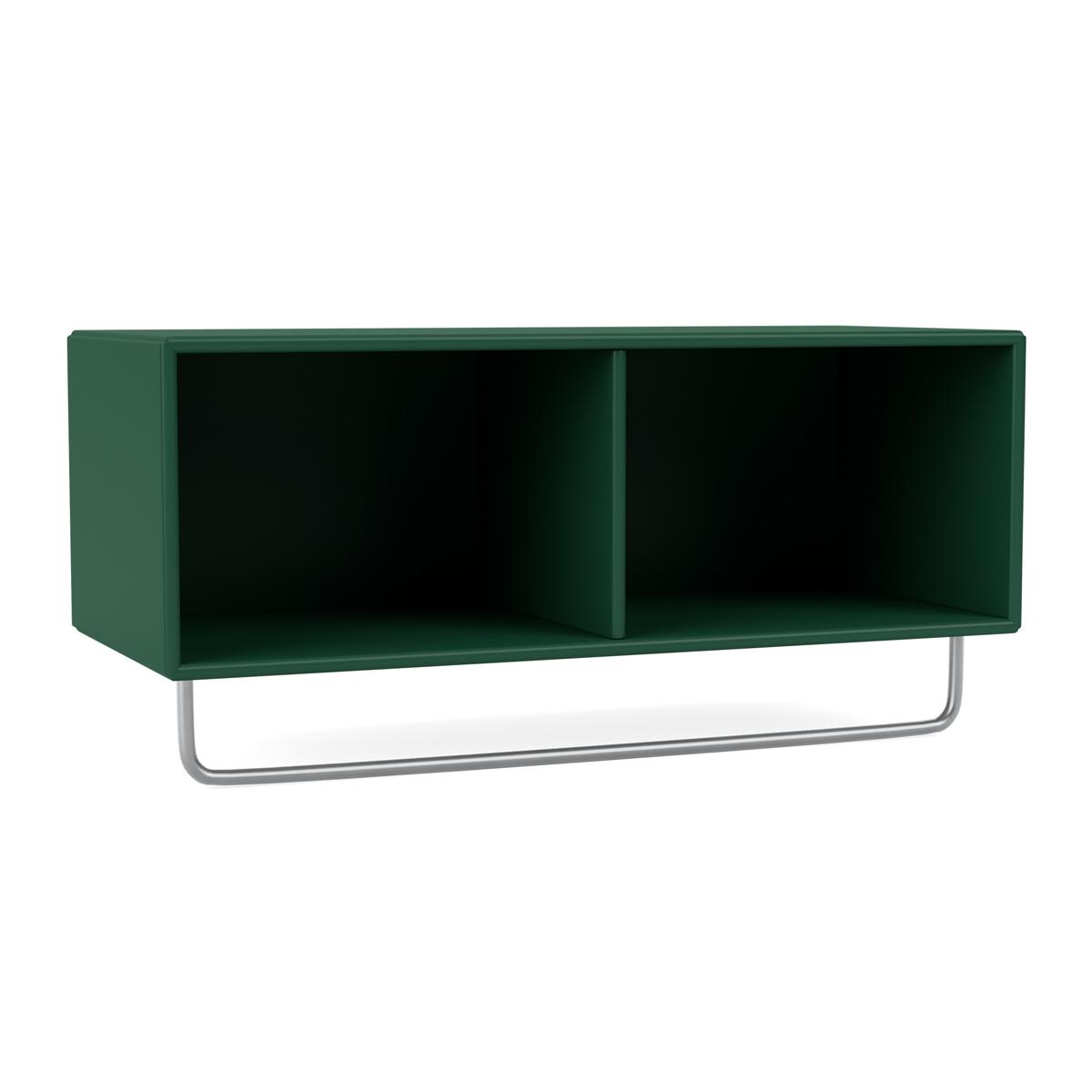 Montana - Coat Shelf With Clothes Rack 136-Pine 04 Suspension Rails - Hatthyllor och skohyllor - Peter J. Lassen - Grön - Trä