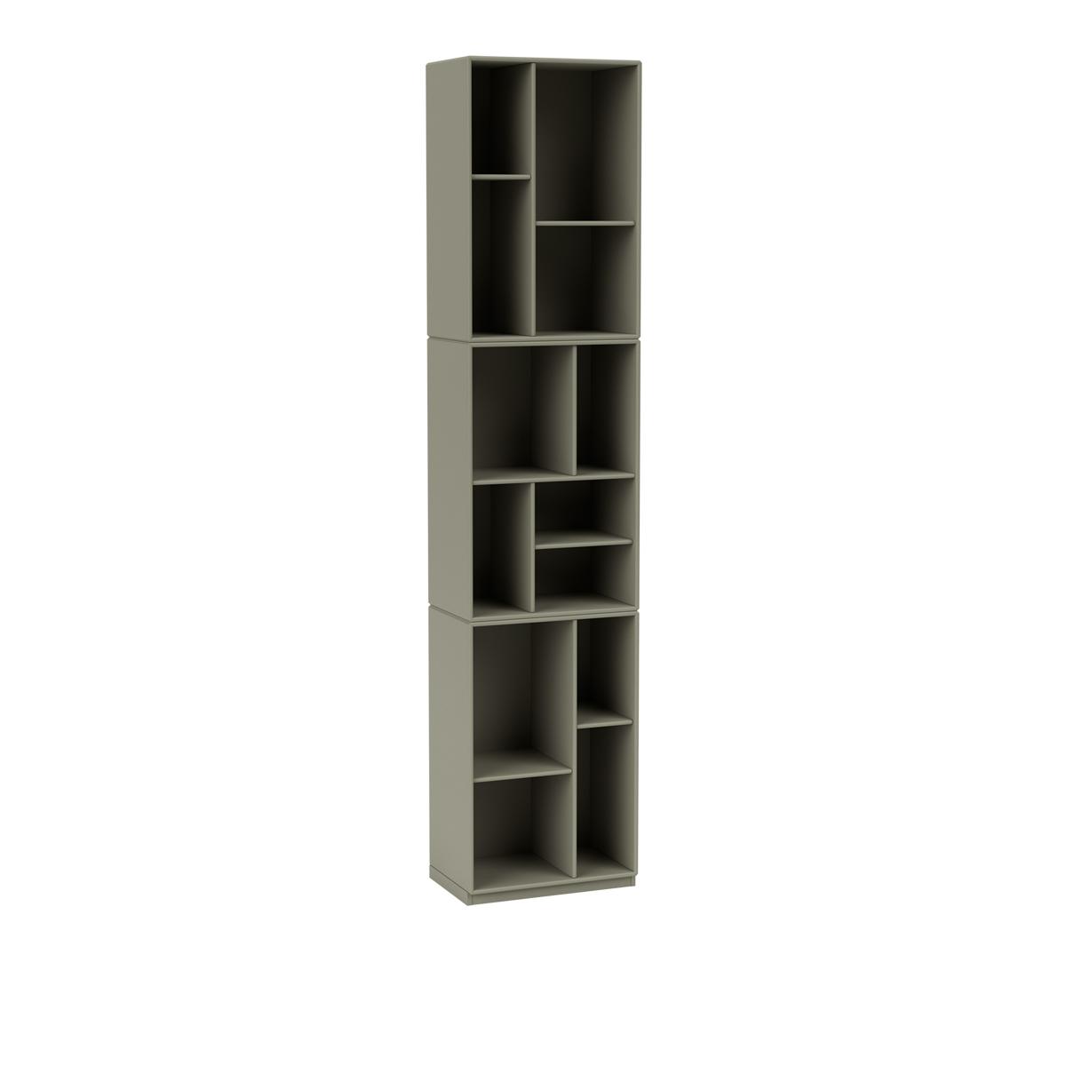 Montana - Loom Slim Bookcase 144-Fennel 06 Plinth 3 cm - Hyllor - Peter J. Lassen - Grön - Trä