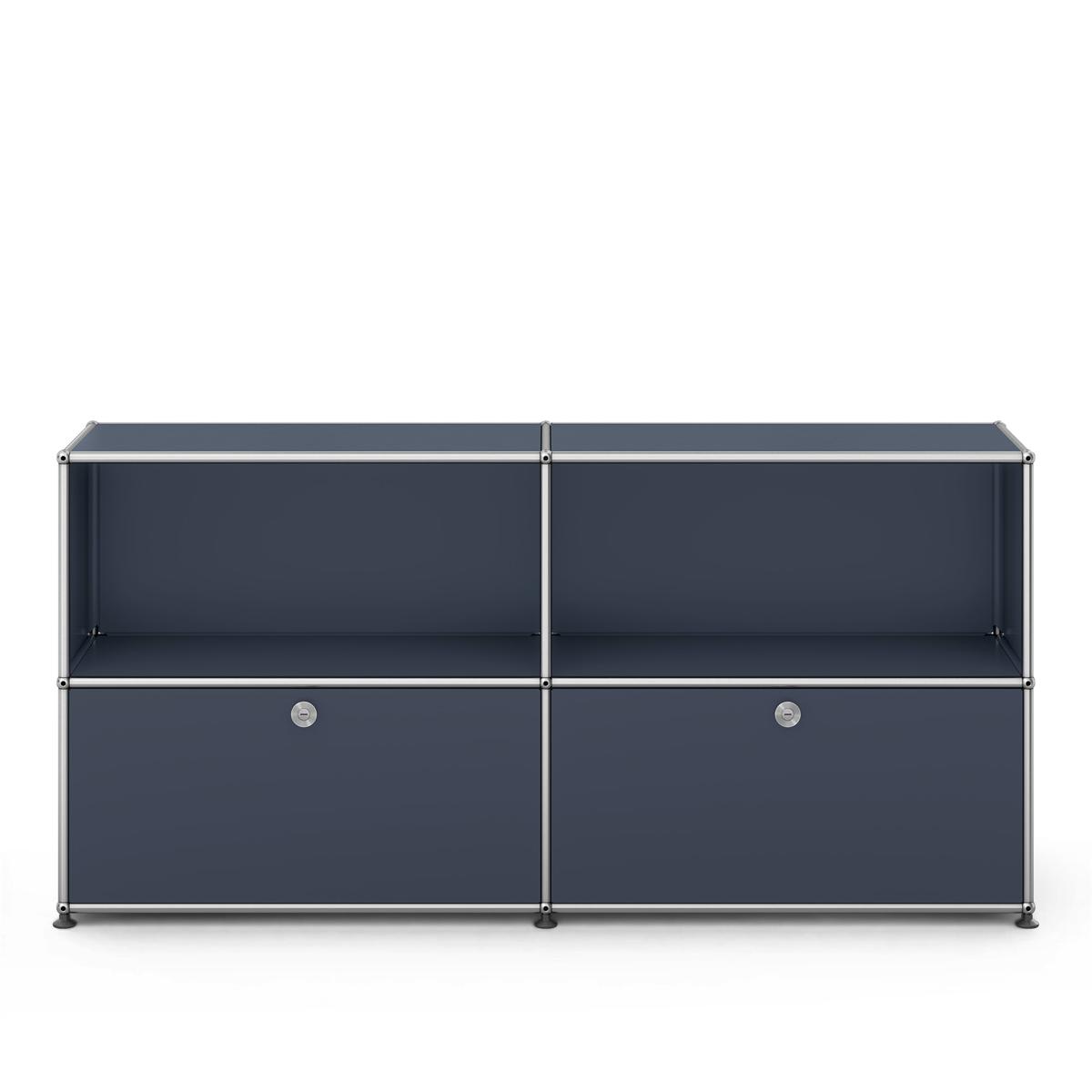 USM - USM Haller Sideboard C2 Anthracite - Skänkar och sideboards - Fritz Haller & Paul Schärer - Grå - Metall