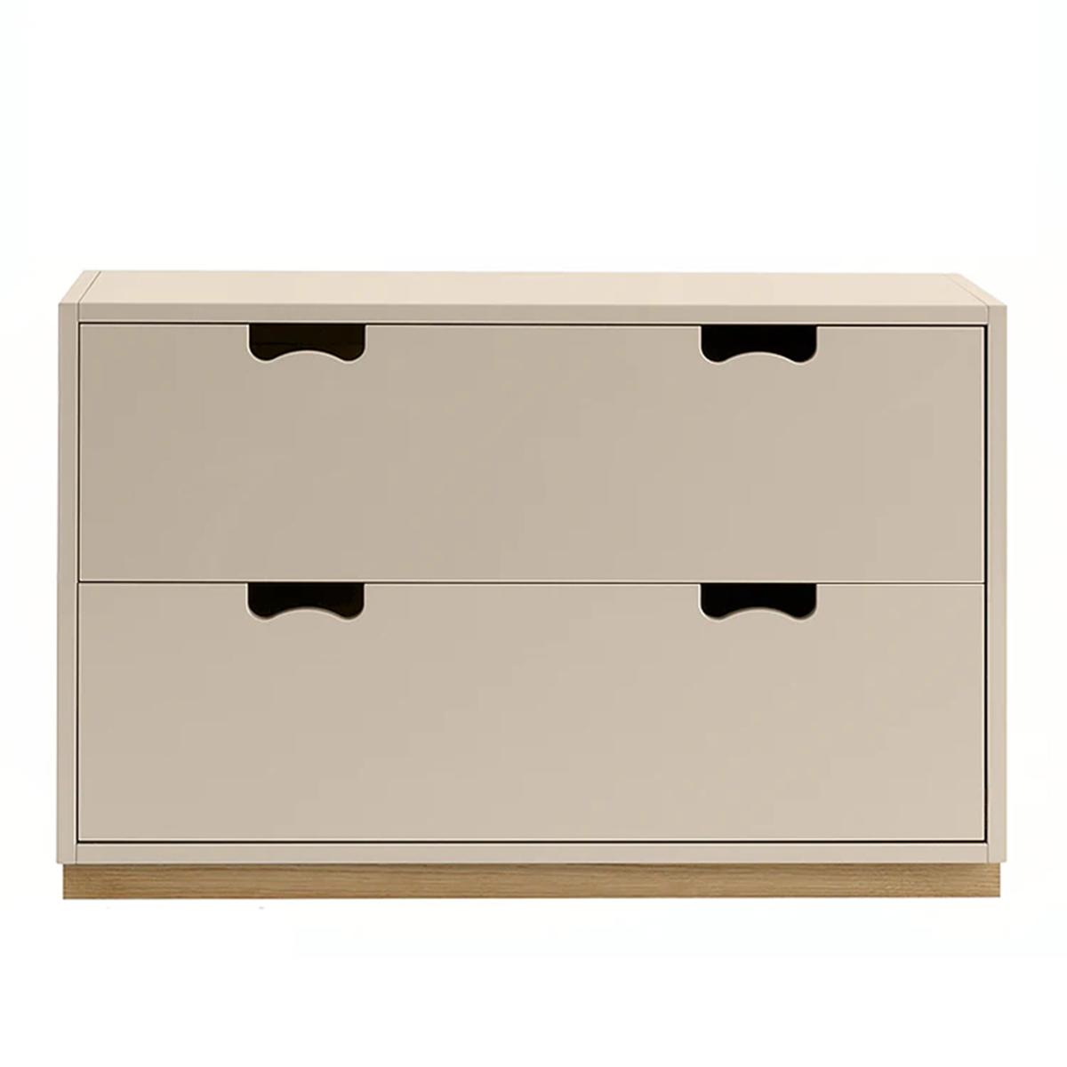 Asplund - Snow Drawer A2 - Dark Sand, Ek Sockel - Skåp och vitrinskåp -  Thomas Sandell & Jonas Bohlin - Beige - Trä