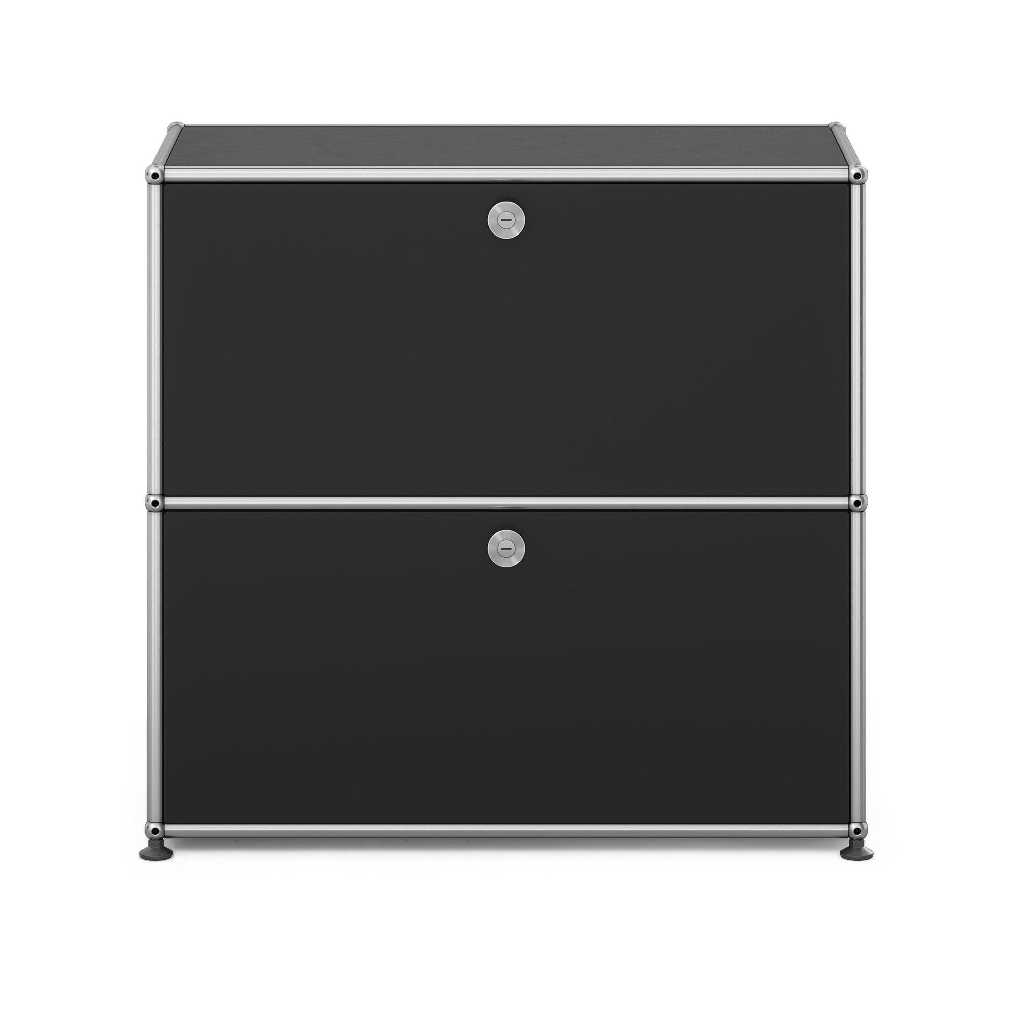 USM - USM Haller S2 30 Graphite Black - Sideboards - Fritz Haller & Paul Schärer - Svart - Metall
