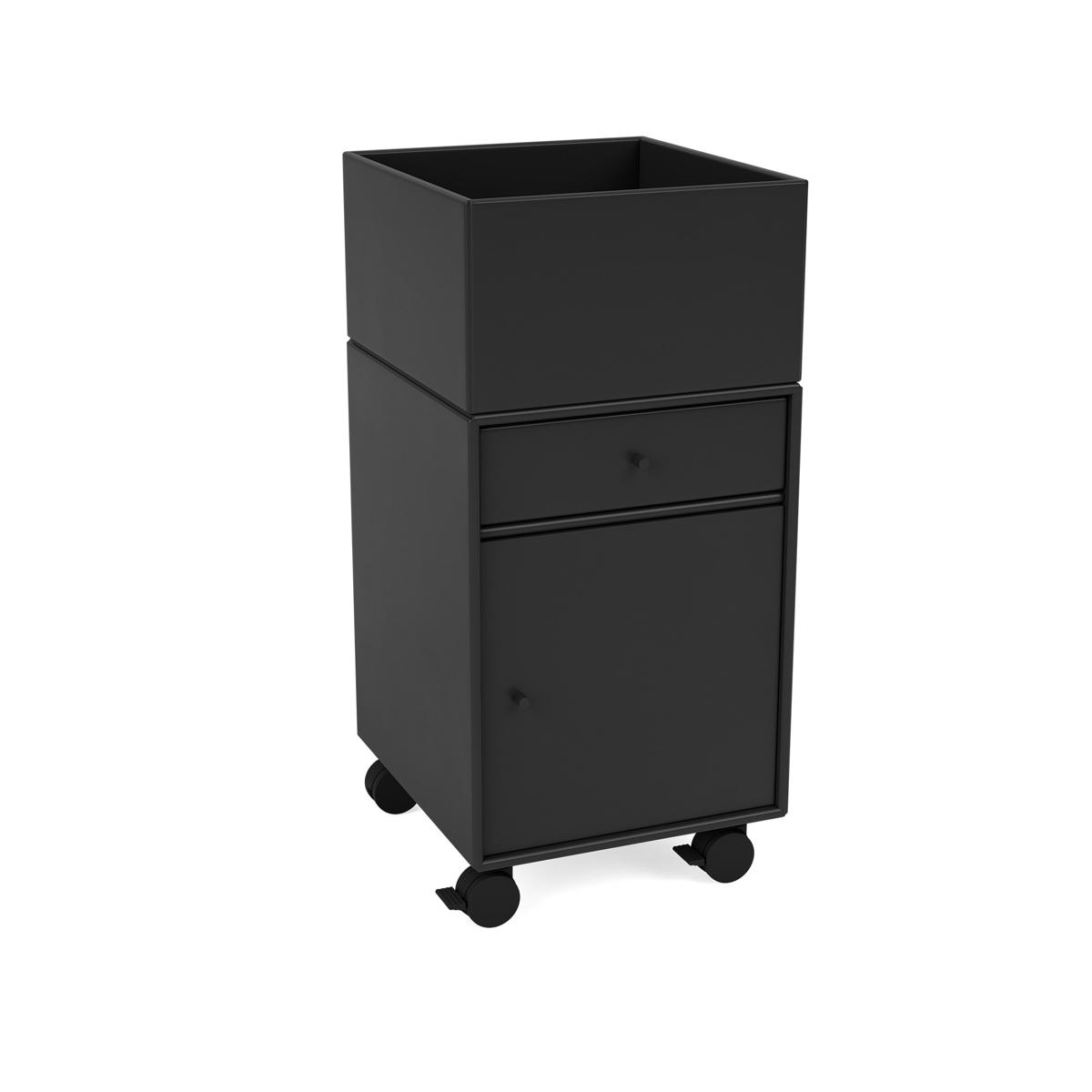 Montana - Runner Office Unit On Castors 05-Black 05 Castors CR70 Black - Hurtsar - Peter J. Lassen - Svart - Trä