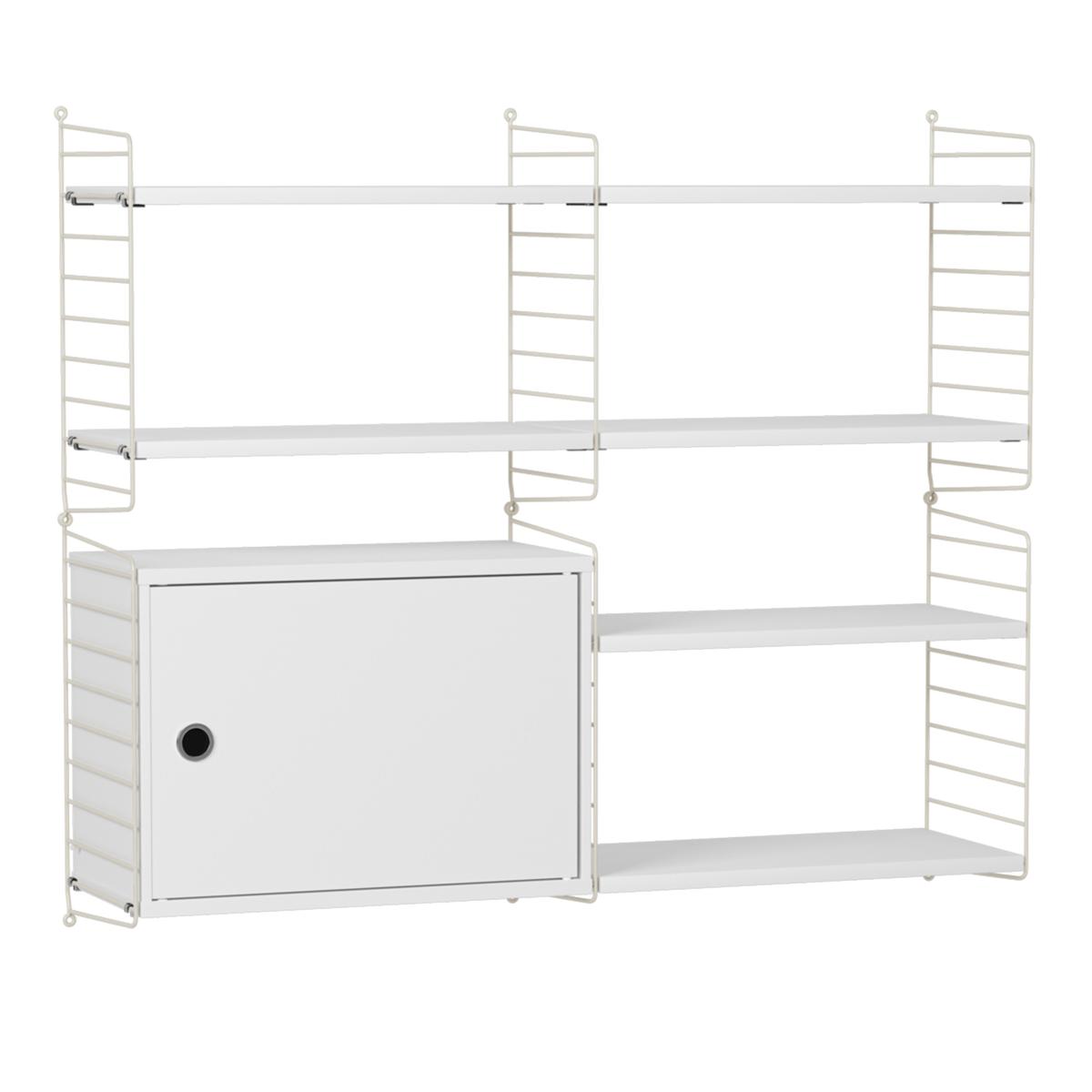 String - Vardagsrum Hyllsystem R Vit / Beige - Vit