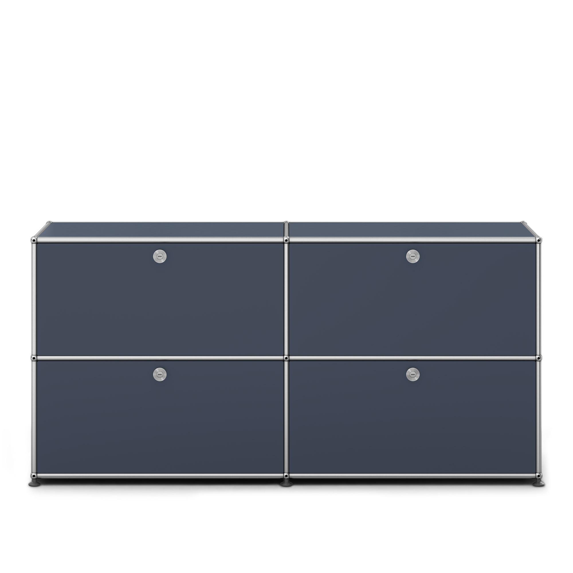USM - USM Haller Sideboard E2 Anthracite - Sideboards - Fritz Haller & Paul Schärer - Grå - Metall