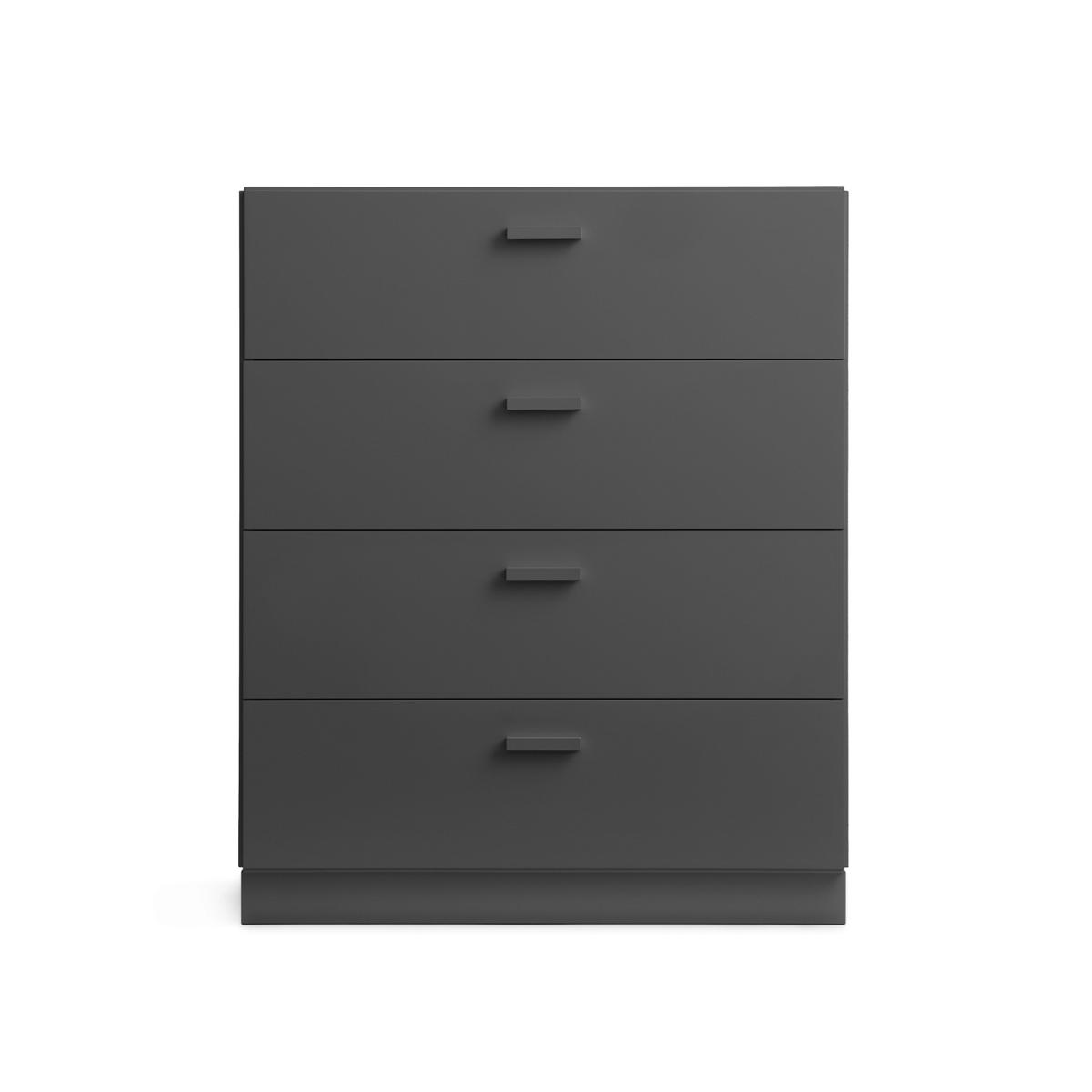 Relief - Relief Chest of Drawers Wide Plinth Grey - Byråer - TAF Studio - Grå - Metall/Trä