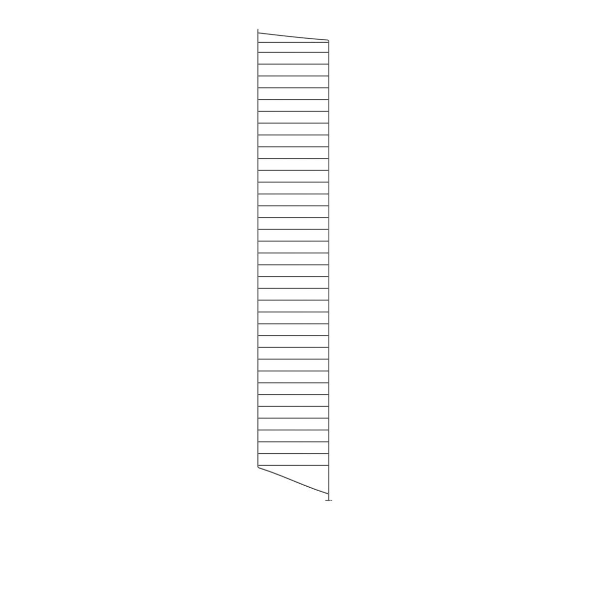 String - Golvgavel 200x30cm 1-pack mörkgrå - Hyllsystem