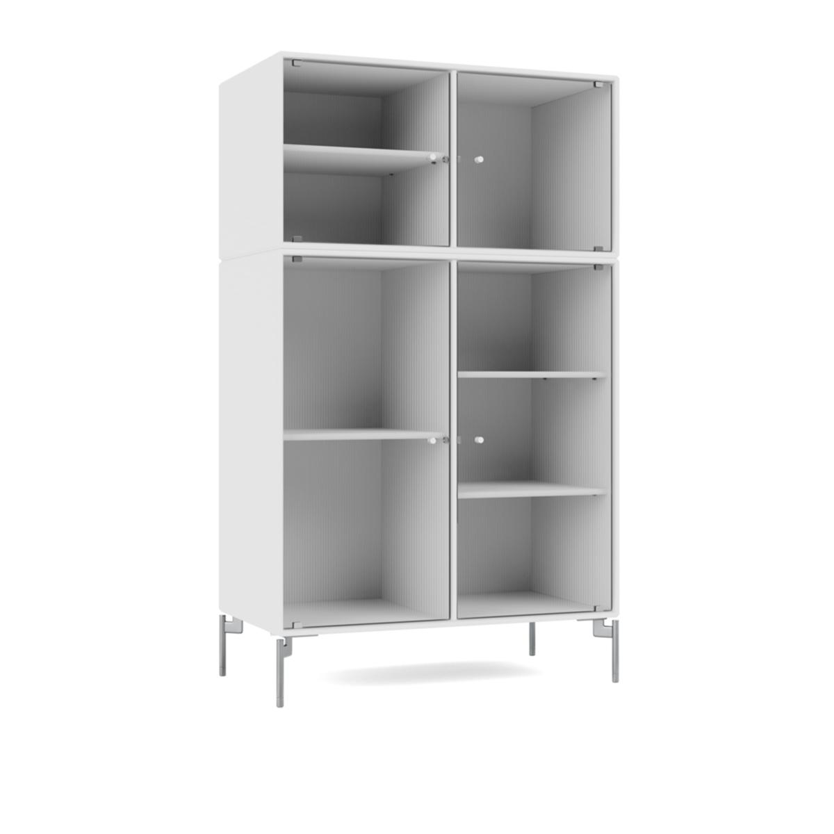 Montana - Ripple III – Vitrine Cabinet 101-Newwhite Matt Chrome - Skåp och vitrinskåp - Peter J. Lassen - Vit - Trä