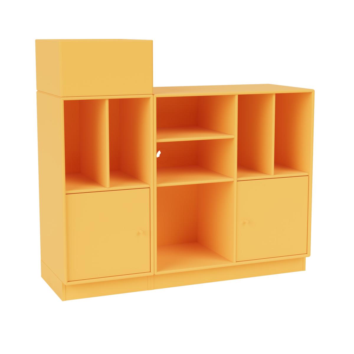 Montana - SPIN III Vinyl Storage, 07-Plinth 7 cm, 166 Acacia - Skåp och vitrinskåp - Peter J. Lassen - Gul