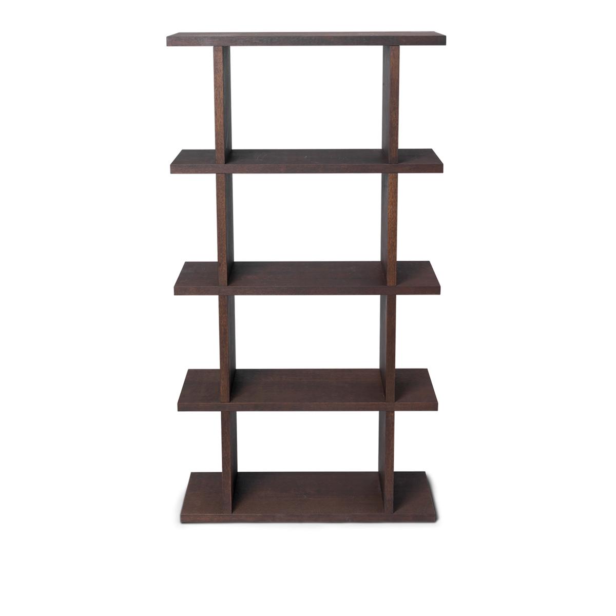 Ferm Living - Kona Bookcase 1x4 - Dark Stained - Hyllor & Hyllsystem - Träfärgad - Trä