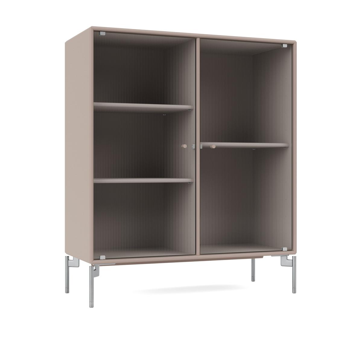 Montana - Ripple Ii – Vitrine Cabinet 137-Mushroom Matt Chrome - Skåp och vitrinskåp - Peter J. Lassen - Beige - Trä