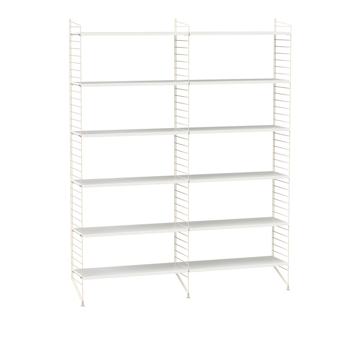String - Vardagsrum hyllsystem A vit/beige - Hyllor och hyllsystem - Vit