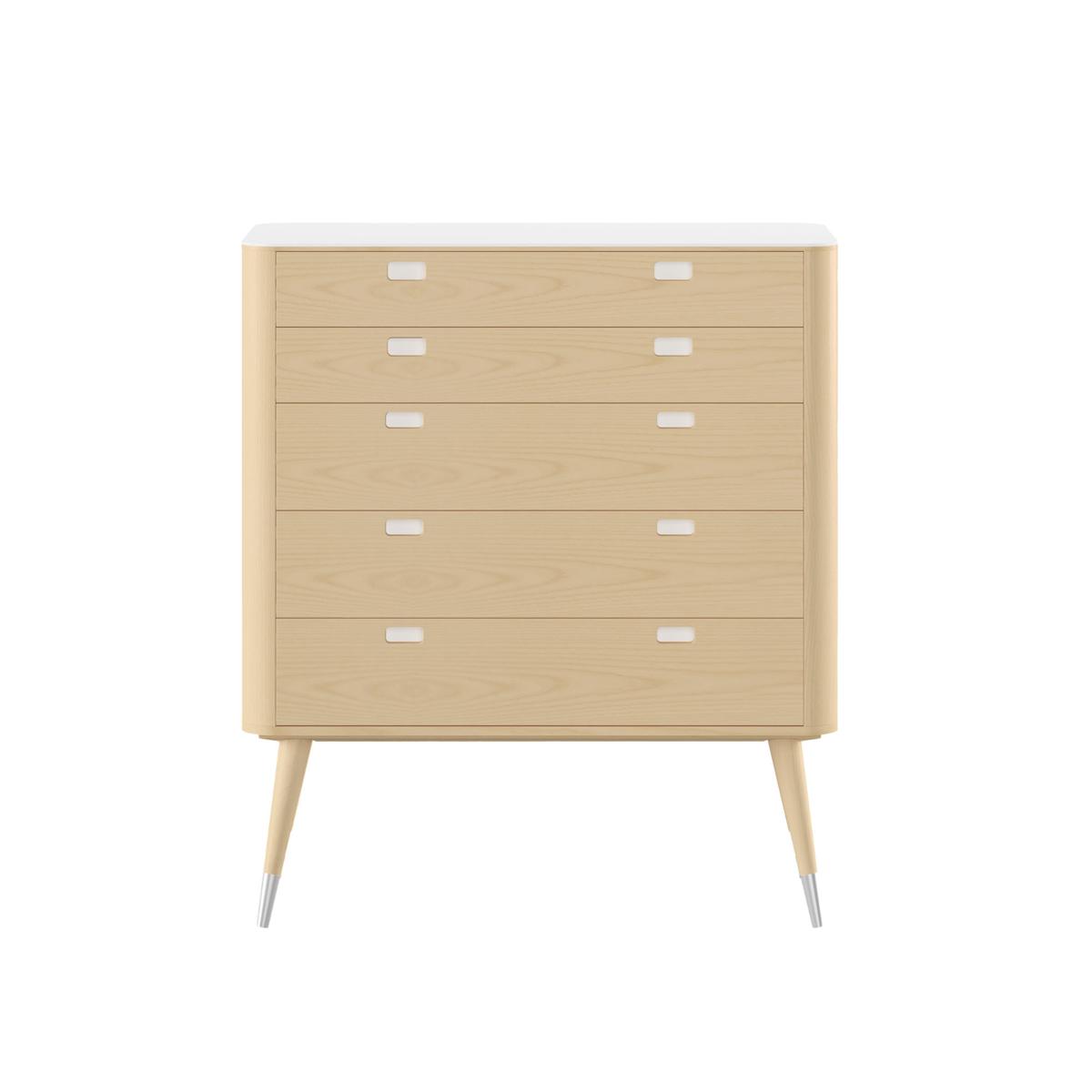 Naver Collection - AK 2430 Drawer, Ash White Oil - Byråer - Nissen & Gehl - Träfärgad - Metall/Trä