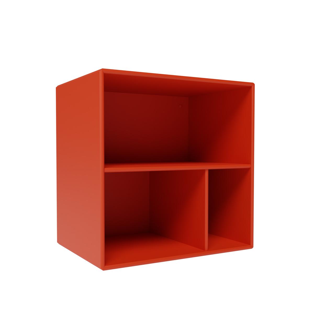 Montana - Montana Mini 1102 - Module With Shelves - Rosehip - Hyllor & Hyllsystem - Peter J. Lassen - Röd