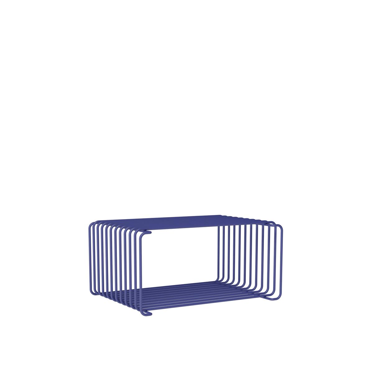 Montana - Panton Wire Half Height hylla, djup 25,7 cm - Monarch - Hyllor & Hyllsystem - Verner Panton - Blå - Metall