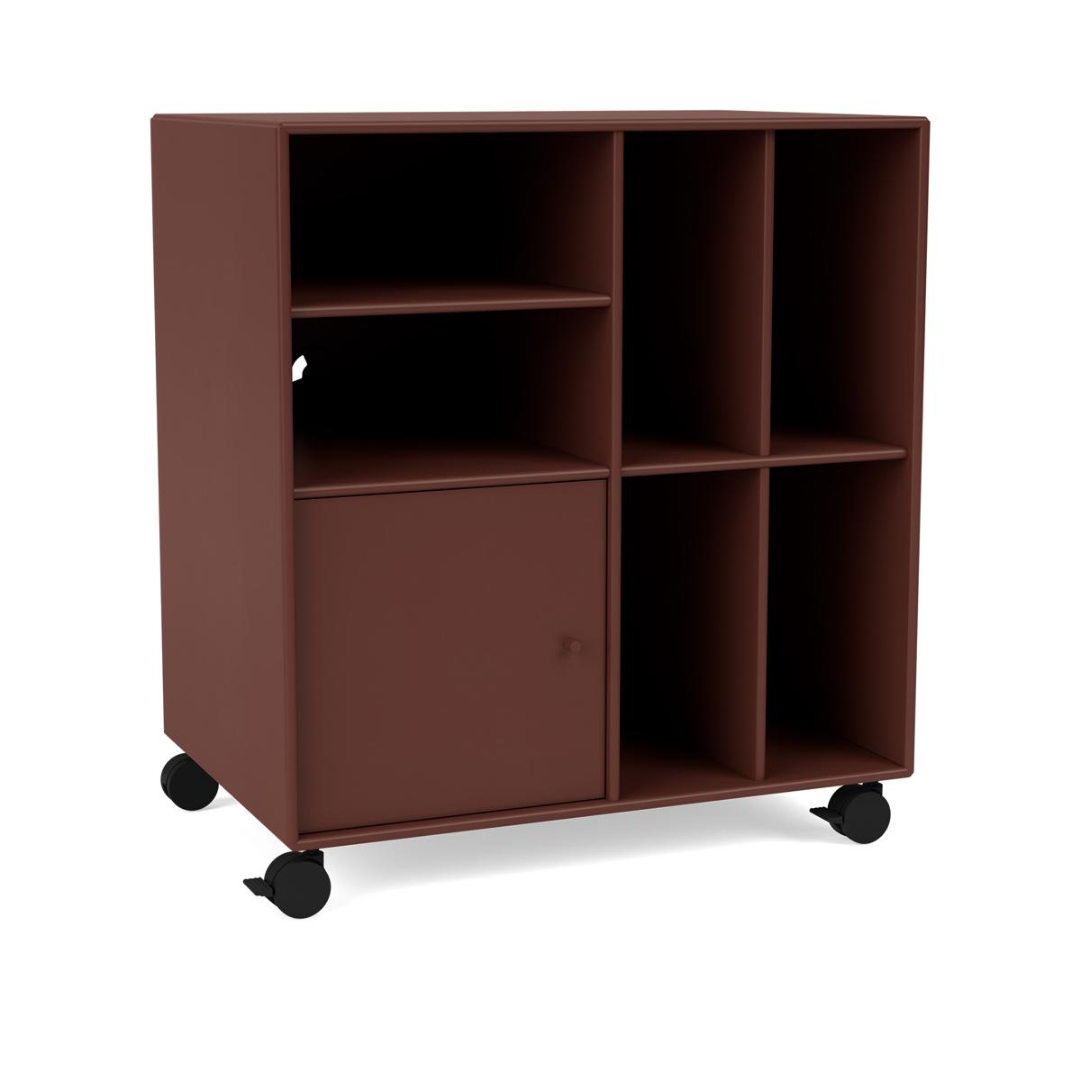 Montana - SPIN II Vinyl Storage, 05-CastorsCR70Black, 155 Masala - Skåp och vitrinskåp - Peter J. Lassen - Brun
