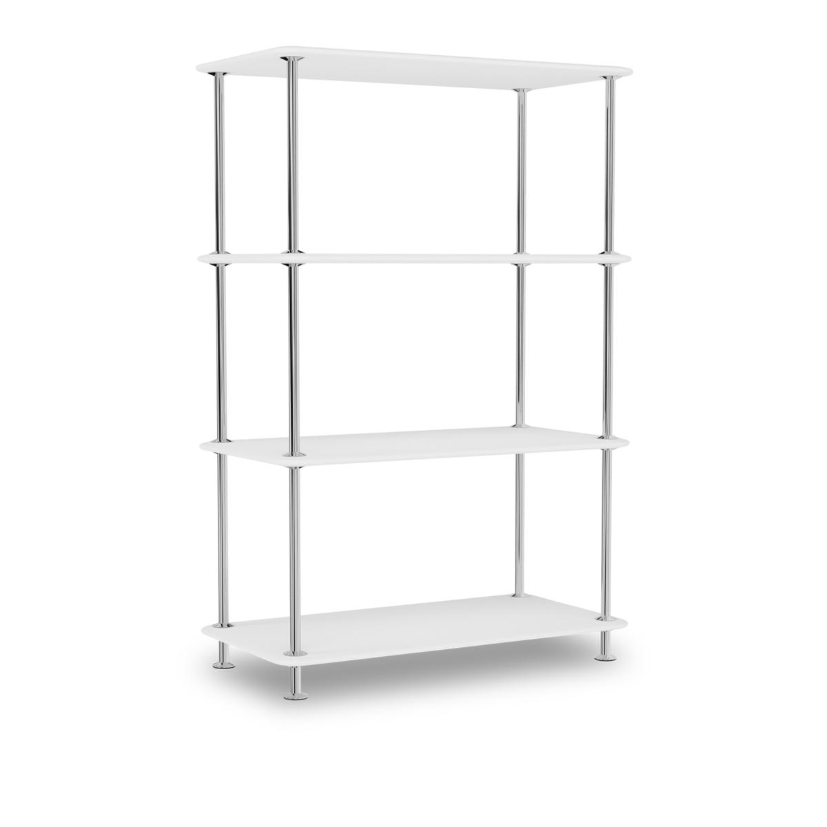 Montana - Montana Free 300000 214-Newwhitestructure 44C-Chrome - Hyllor & Hyllsystem - Jakob Wagner - Vit - Metall/Trä