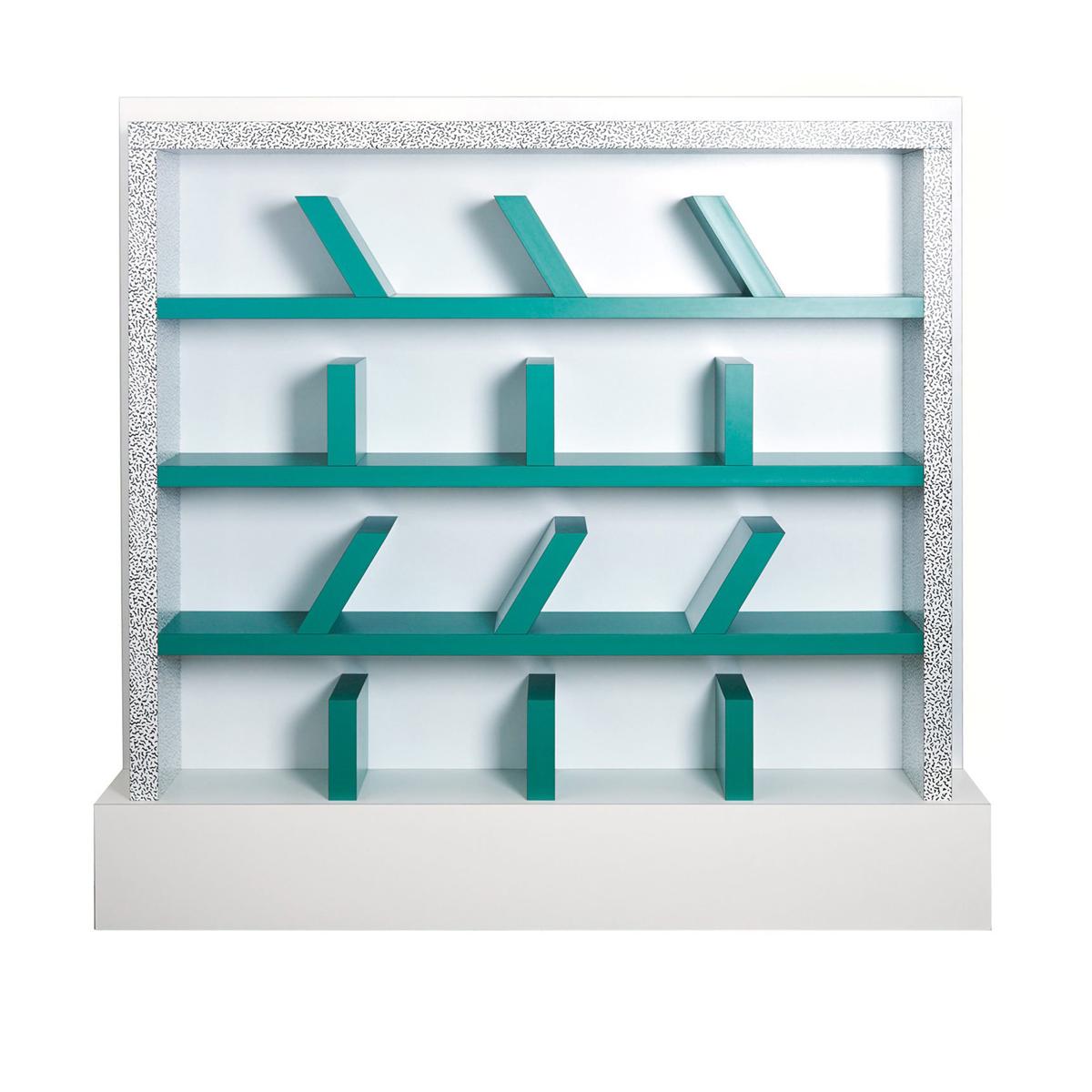 Memphis Milano - Suvretta - Bokhyllor - Ettore Sottsass - Grön,Vit - Laminat