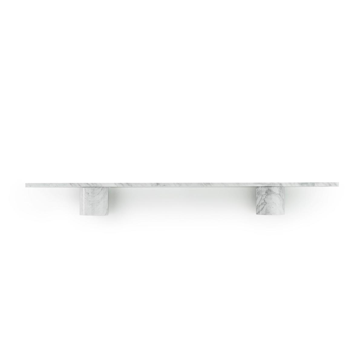 Normann Copenhagen - Sten hylla 120 cm white marble - Hyllor - Simon Legald - Vit - Sten