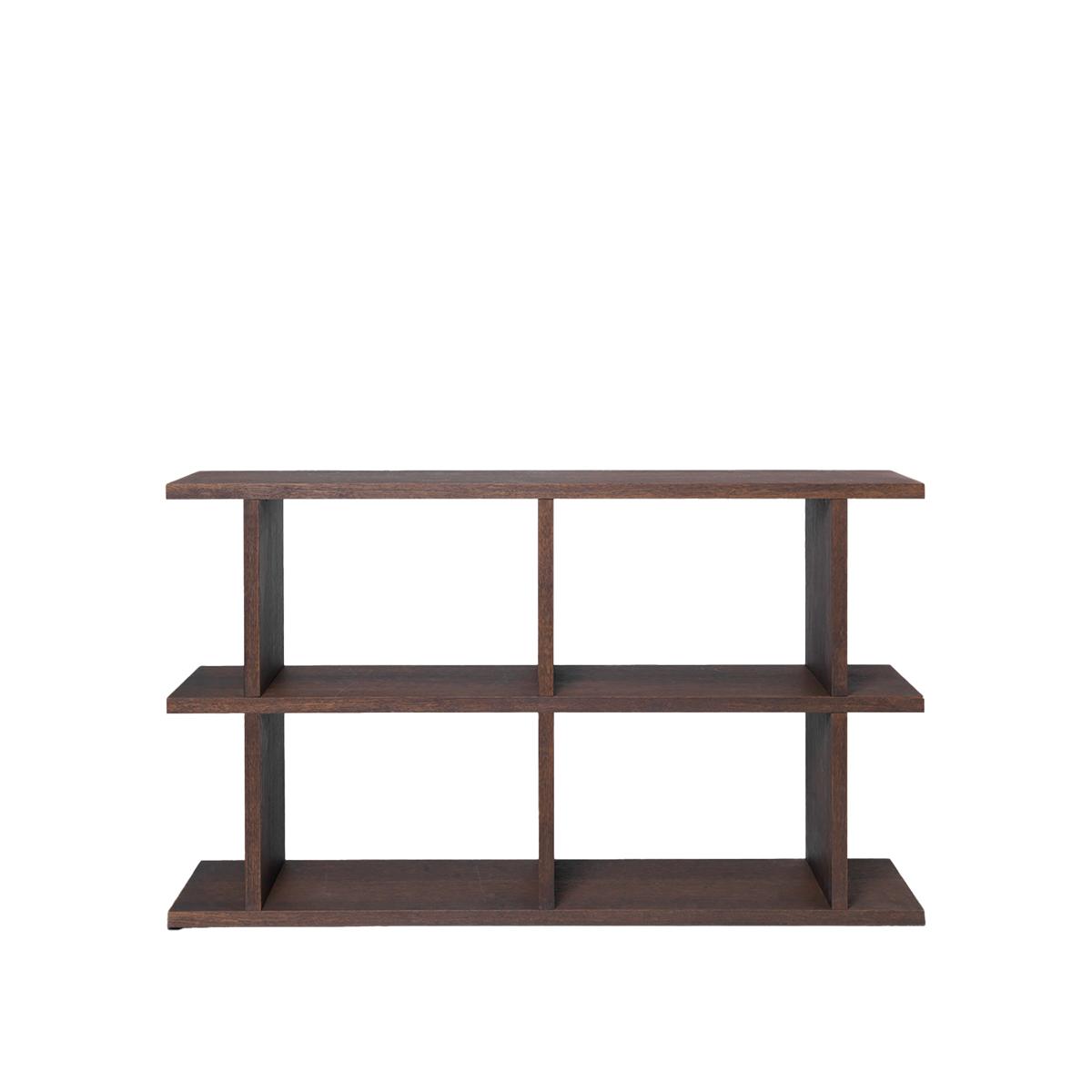 Ferm Living - Kona Bookcase 2x2 - Dark Stained - Hyllor & Hyllsystem - Träfärgad - Trä