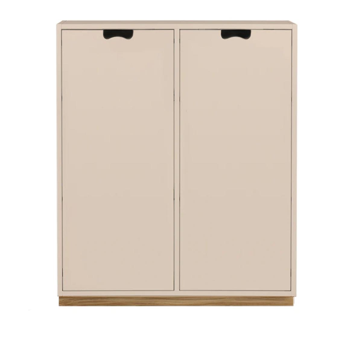 Asplund - Snow Cabinet E D42 Covered Doors - Rose, Ek Sockel - Skåp och vitrinskåp -  Thomas Sandell & Jonas Bohlin - Beige - Trä