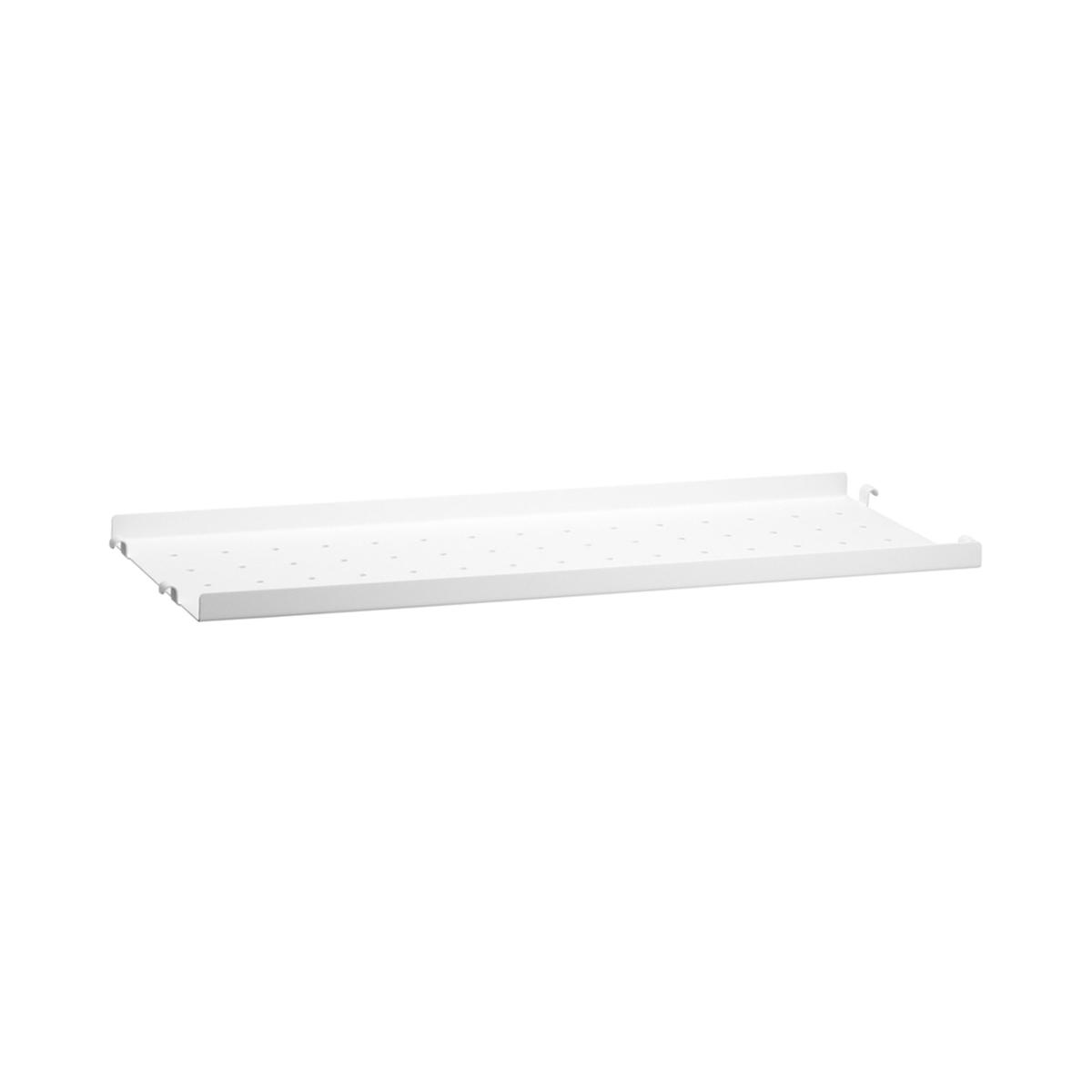 String - Metallhyllplan låg kant 58 x 20 cm vit - Hyllsystem - Nils Strinning - Vit - Metall