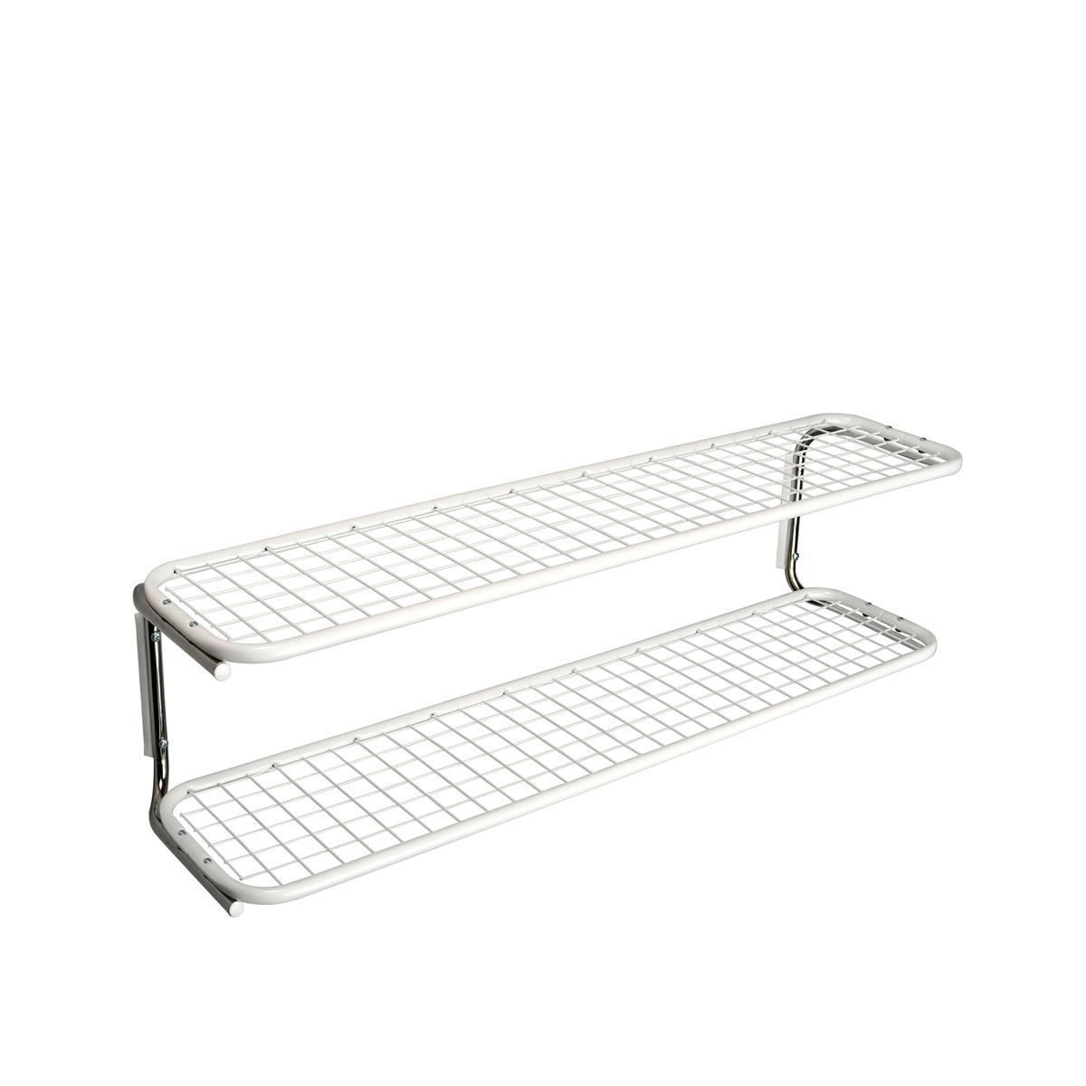 Essem Design - Classic 650S Skohylla Vit/Krom, 100 cm - Hatthyllor och skohyllor - Gunnar Bolin - Svart - Metall/Plast