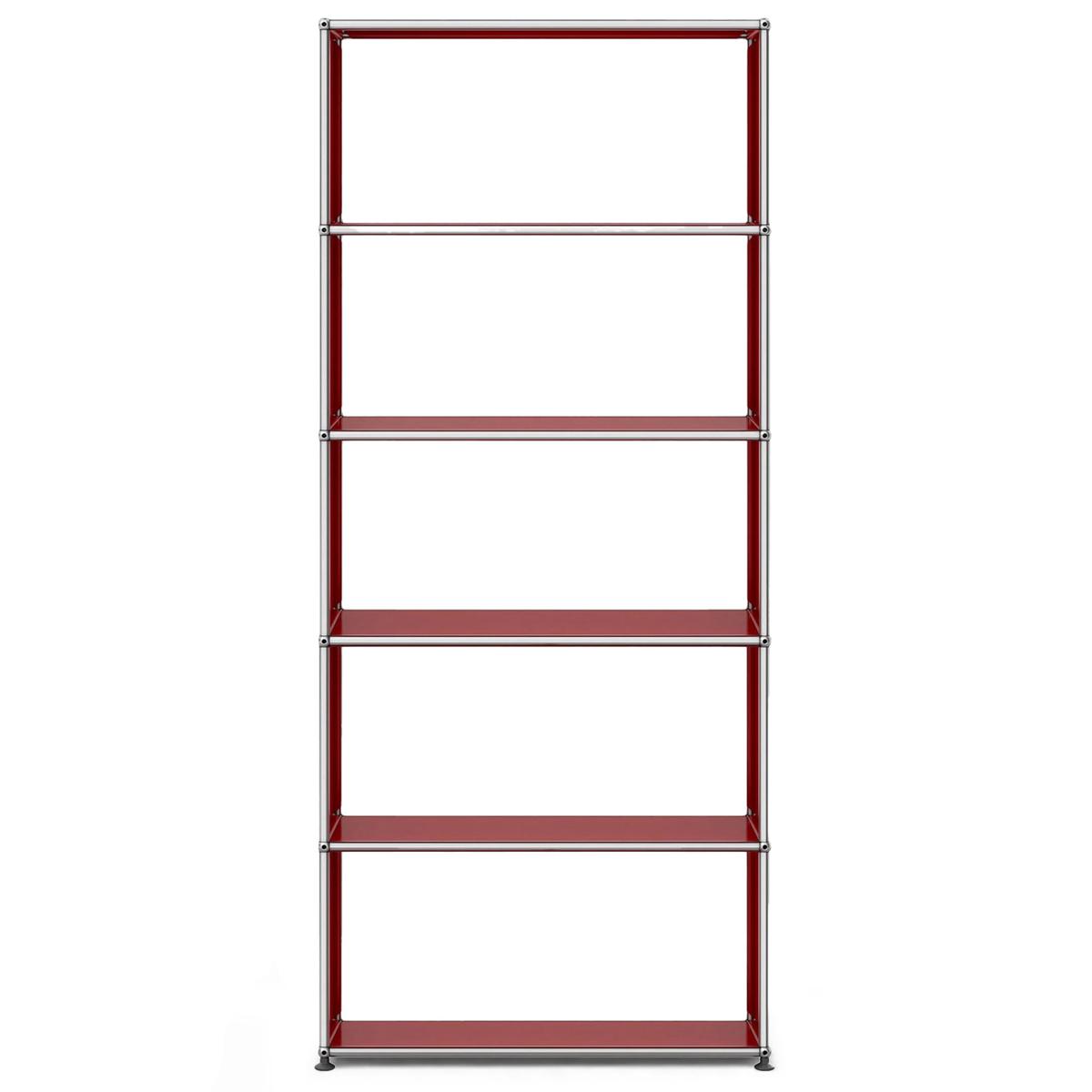 USM - USM Haller 108 Shelving USM Ruby Red - Hyllor & Hyllsystem - Fritz Haller & Paul Schärer - Röd - Metall