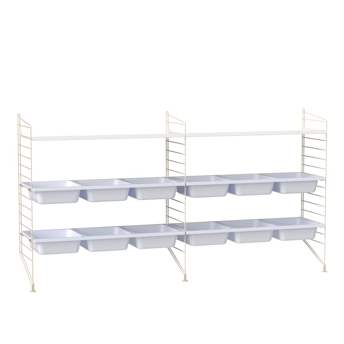 String - Barnrum Hyllsystem F Vit / Beige - Hyllor och hyllsystem - Grå