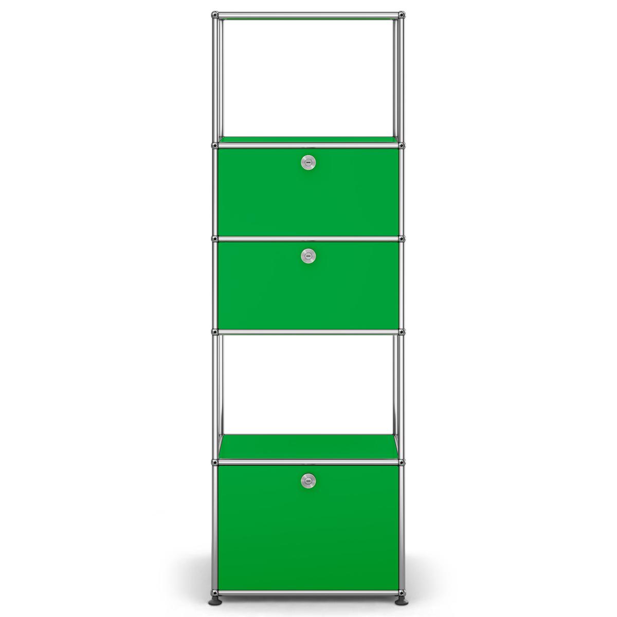 USM - USM Haller Shelf M52 USM Green - Skåp och vitrinskåp - Fritz Haller & Paul Schärer - Grön - Metall