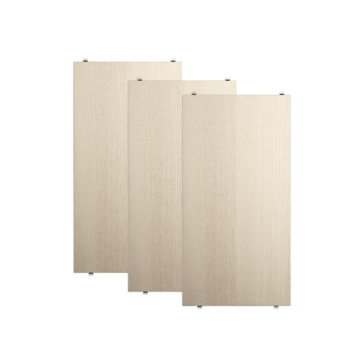 String - Hyllplan 58 x 30 cm 3-pack ask - Hyllsystem - Träfärgad - Trä