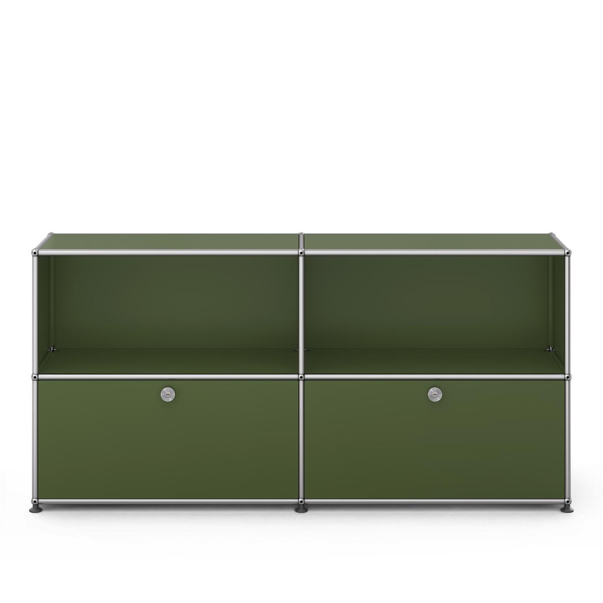 USM - USM Haller C2 Olive Green - Skänkar och sideboards - Fritz Haller & Paul Schärer - Grön - Metall