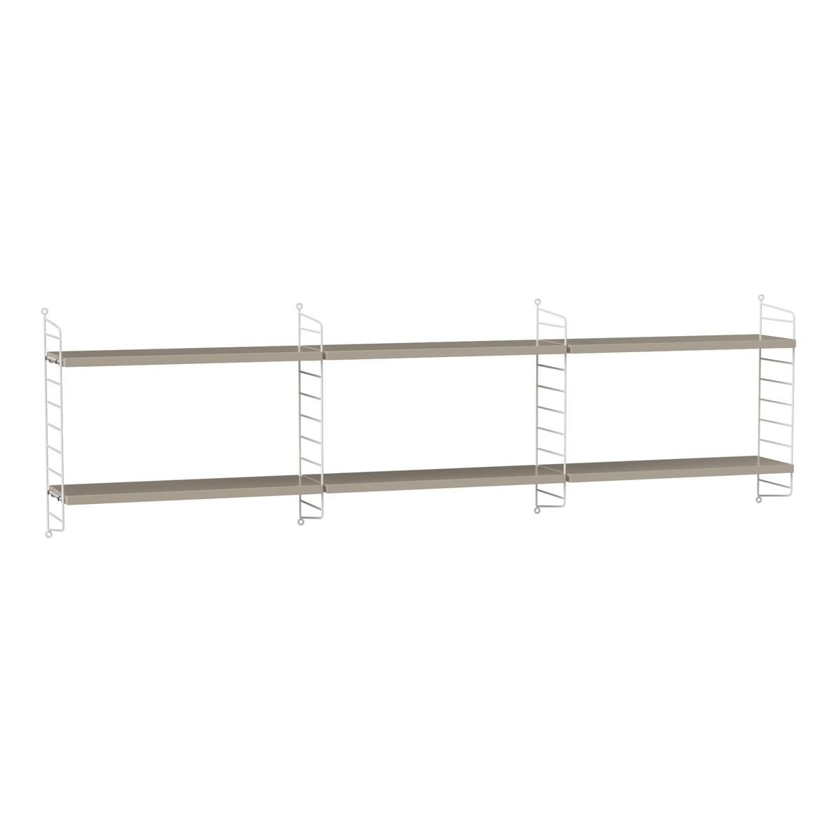 String - Sovrum Hyllsystem E Beige / Vit - Hyllor och hyllsystem - Beige