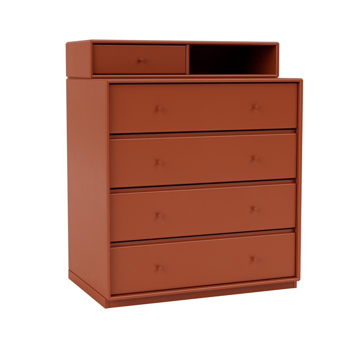 Montana - Keep Chest Of Drawers 162-Hokkaido 06 Plinth 3 cm - Byråer - Peter J. Lassen - Röd - Trä