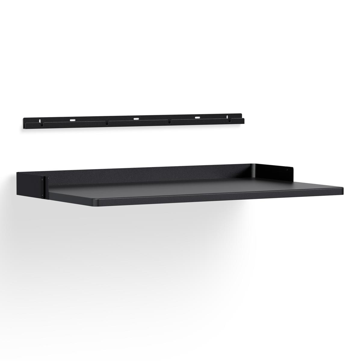 HAY - Pier System Work Shelf - Black Powder Coated Steel - Hyllor & Hyllsystem - Svart - Metall