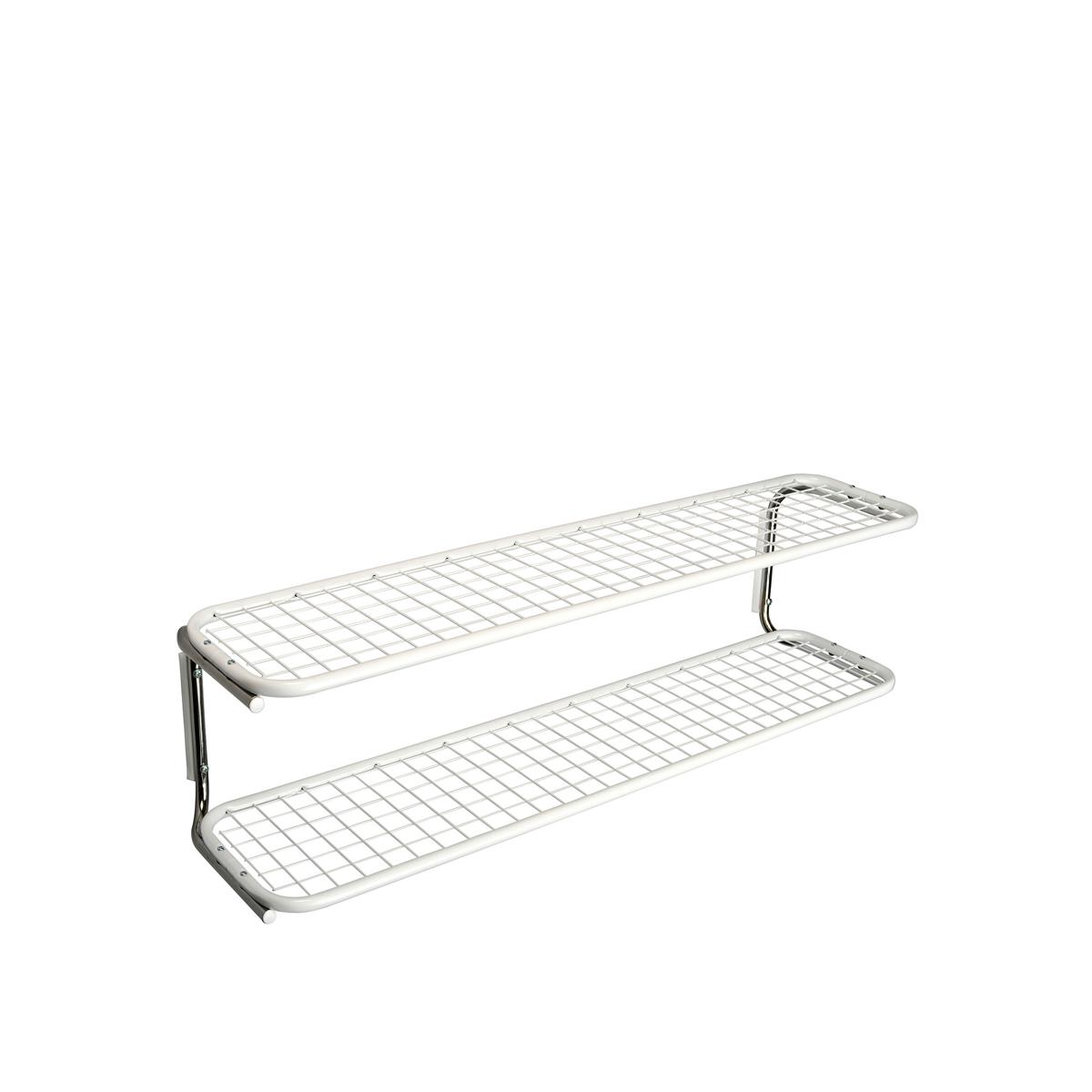 Essem Design - Classic 650S Skohylla Vit/Krom, 80 cm - Hatthyllor och skohyllor - Gunnar Bolin - Svart - Metall/Plast