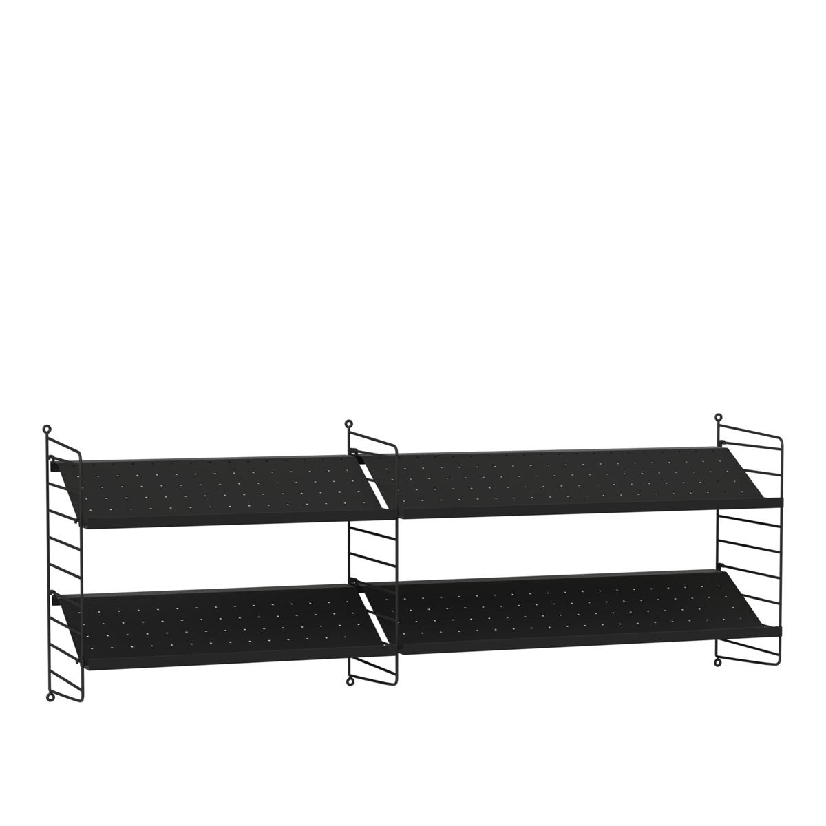 String - Hall Hyllsystem I Svart / Svart - Hyllor och hyllsystem - Svart