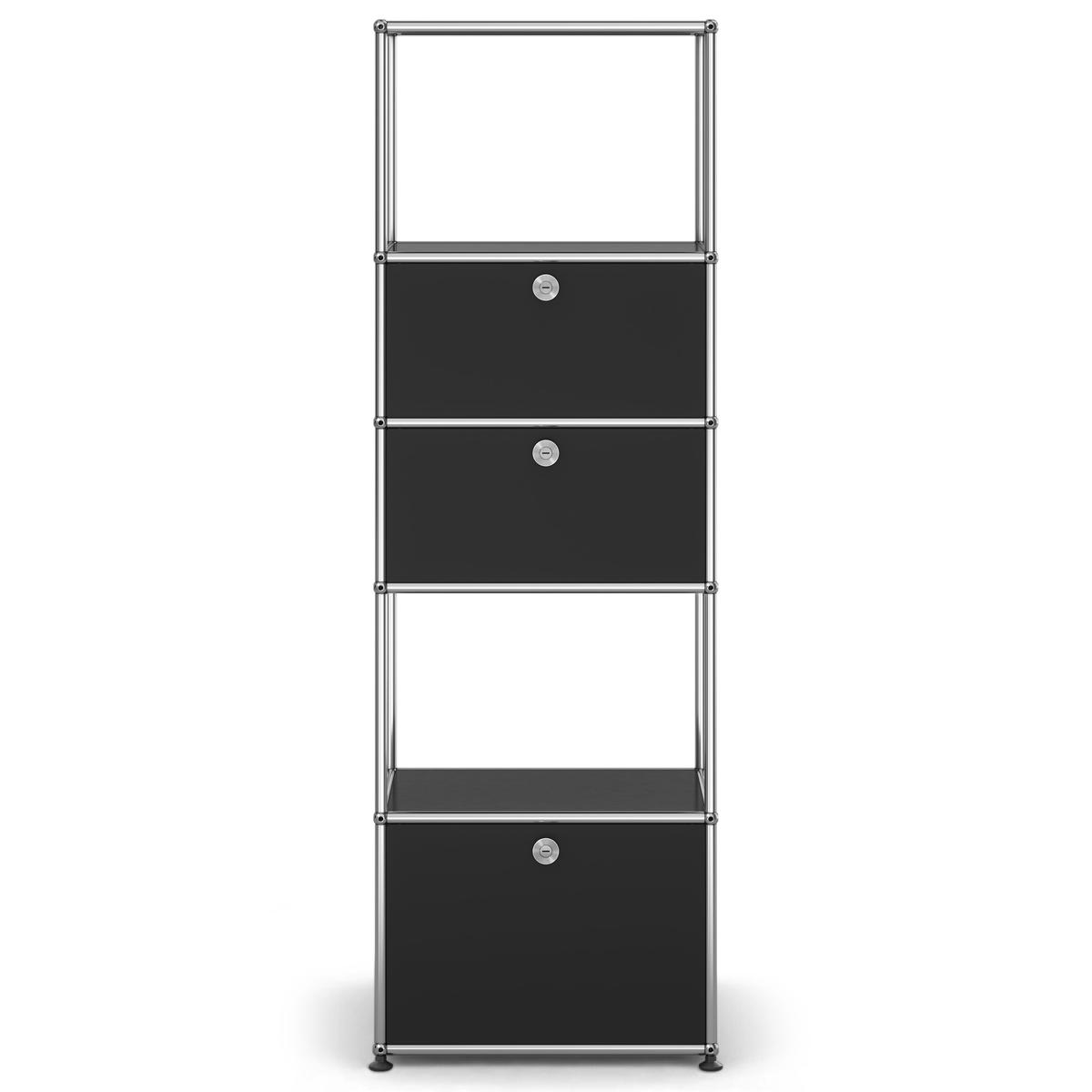 USM - USM Haller Shelf M52 Graphite Black - Förvaringsskåp - Fritz Haller & Paul Schärer - Svart - Metall