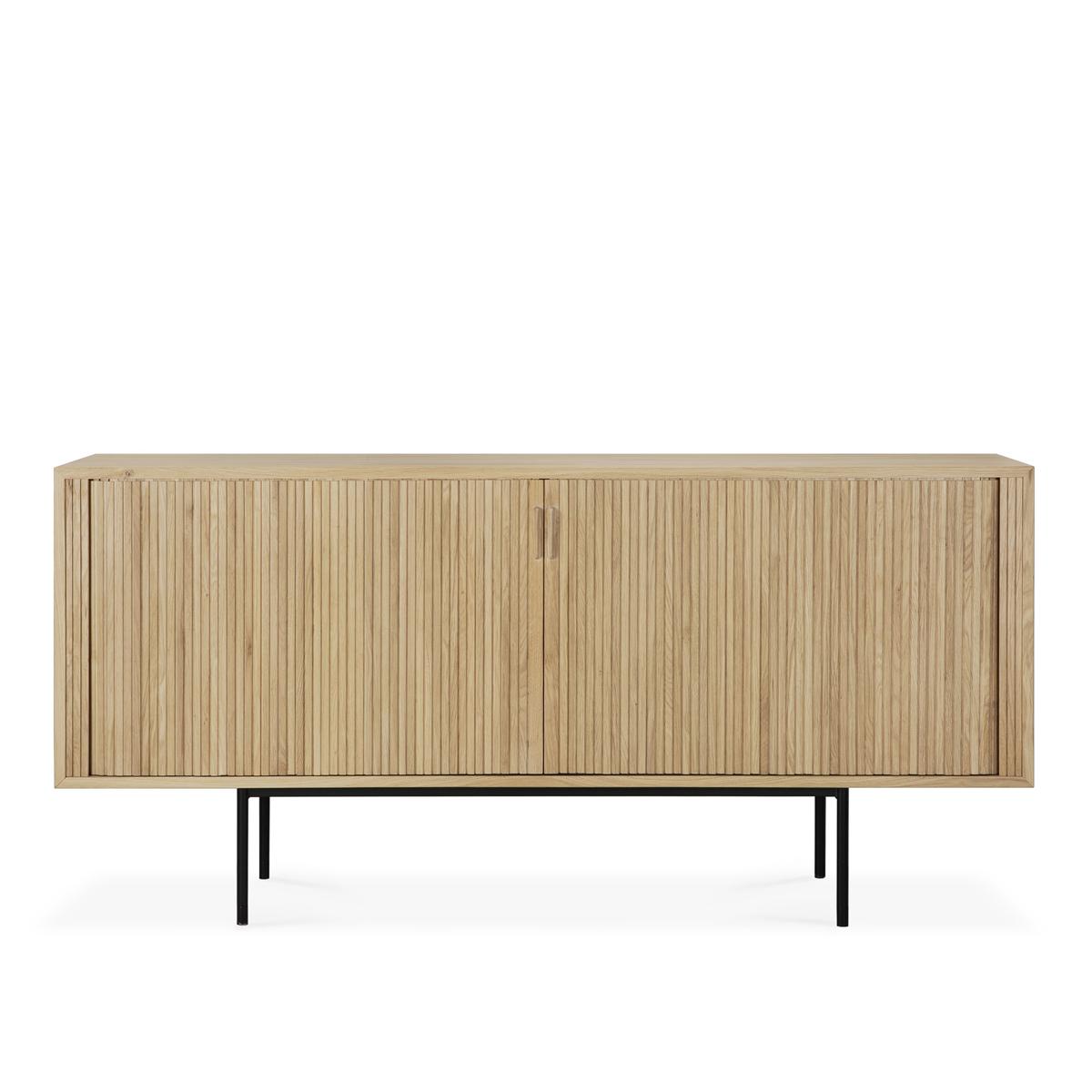 Ethnicraft - Roller Max Sideboard - Oak - 2 Doors 45 x 168 cm - Sideboards - Alain Van Havre - Träfärgad - Trä