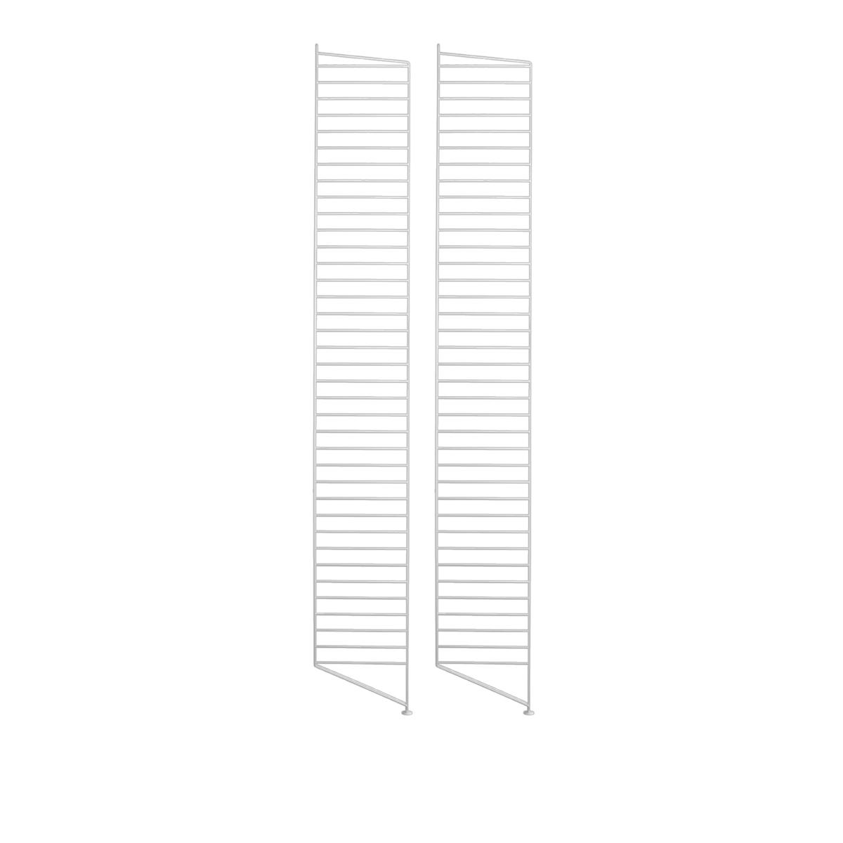 String - Golvgavel 200 x 30 cm 2-pack vit - Hyllor & Hyllsystem