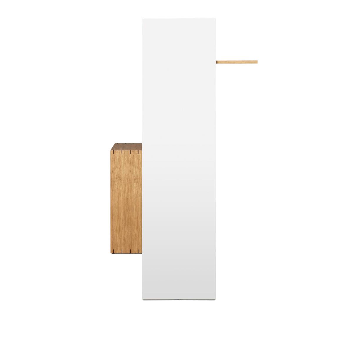 Ferm Living - Bon Hallway Cabinet - Oiled Oak - Vägghyllor - Träfärgad - Glas/Trä