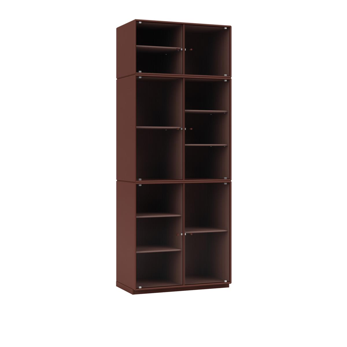 Montana - Ripple Iv – Vitrine Cabinet 155-Masala 06 Plinth 3 cm - Skåp och vitrinskåp - Peter J. Lassen - Brun - Trä