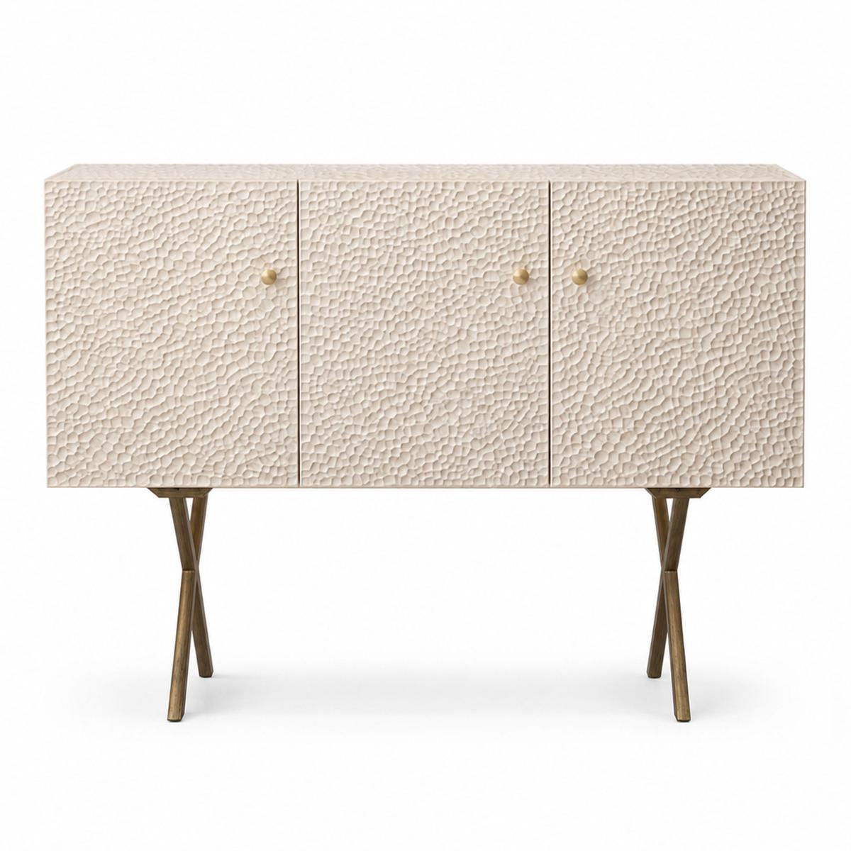 Zanat - Touch Sideboard, 3 doors/Brons, Vitoljad lönn 129 cm - Skänkar och sideboards - Studioilse - Träfärgad - Trä