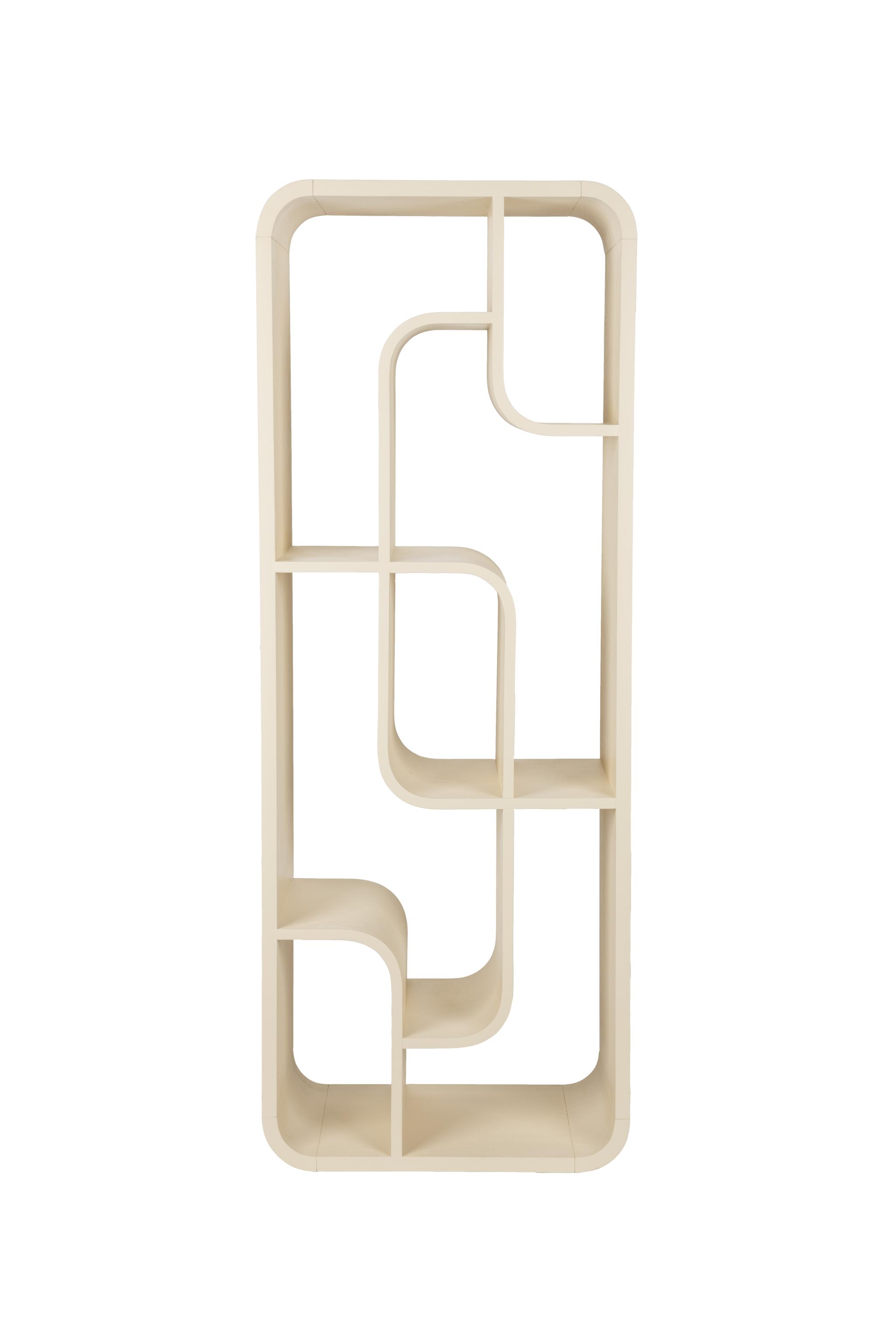 ZUIVER Seven bokhylla - beige ekfanér