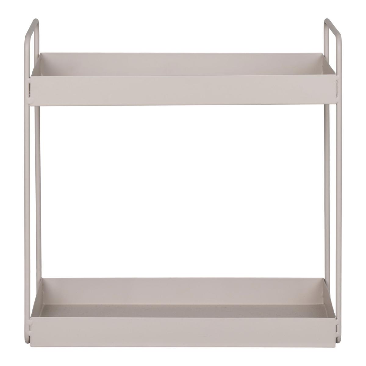 HOUSE NORDIC Upright Dubbelhylla, stål, sand, 2 hyllplan, 30x15x31 cm