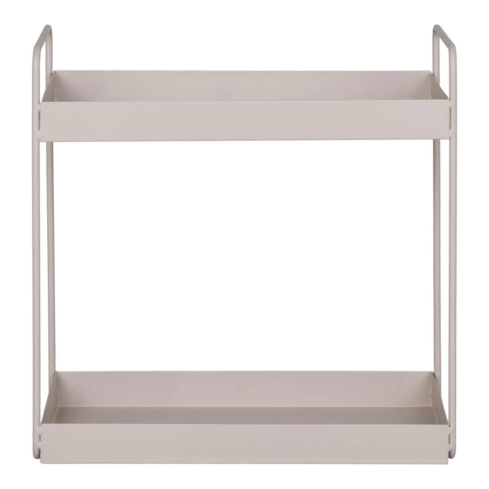 HOUSE NORDIC Upright Dubbelhylla, stål, sand, 2 hyllplan, 30x15x31 cm