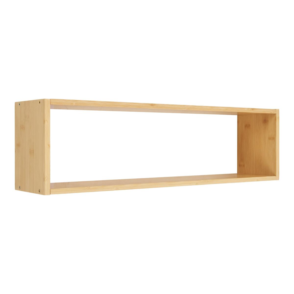 HOUSE NORDIC Ember vägghylla, rektangulär - naturlig bambu (70x15x19,5)