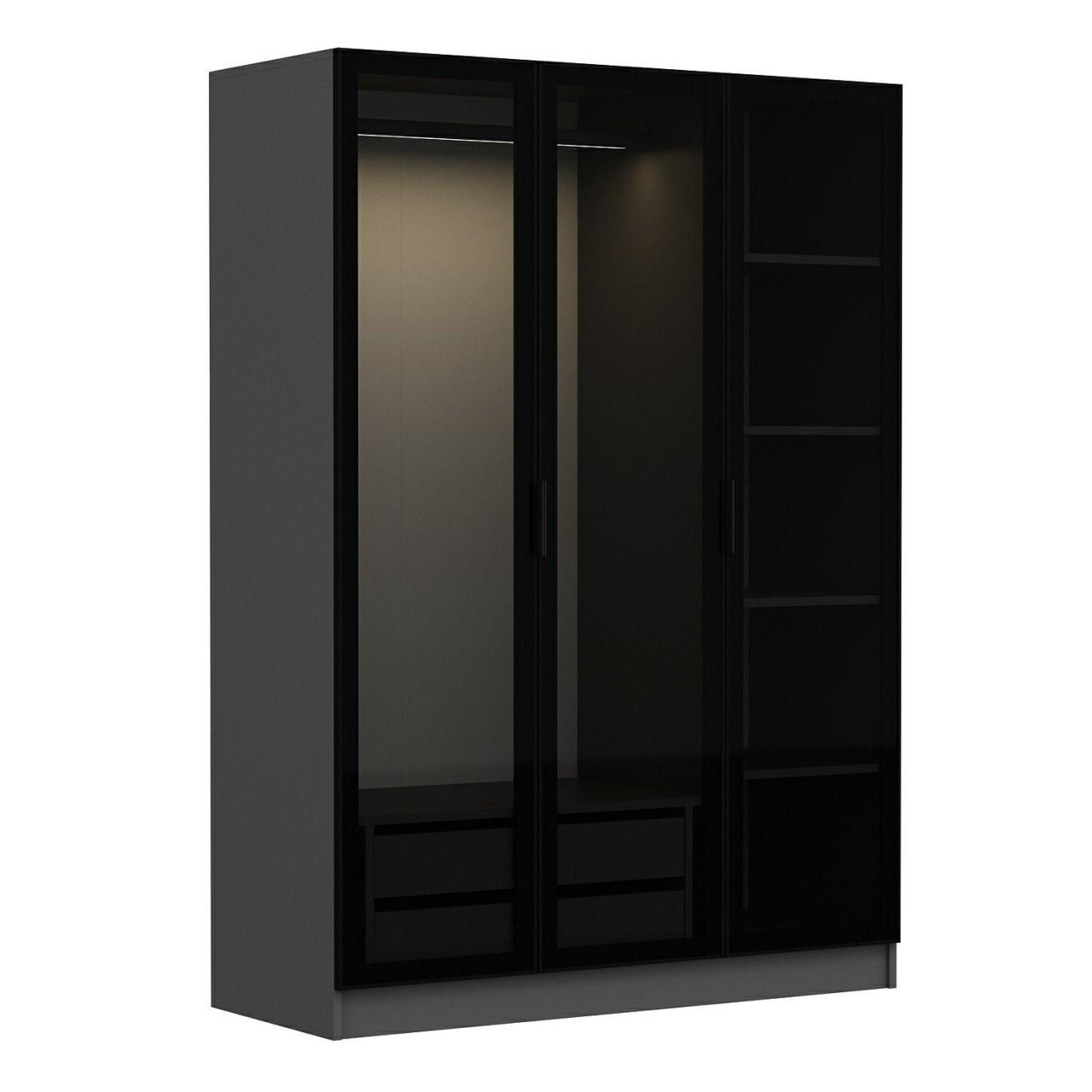 FUNZI LIVING antracitsvart - 2271 Garderob
